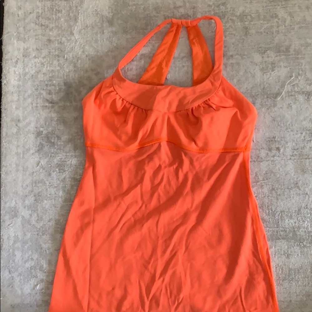 Lululemon orange tank US size 4